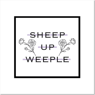 Sheep up weeple Posters and Art